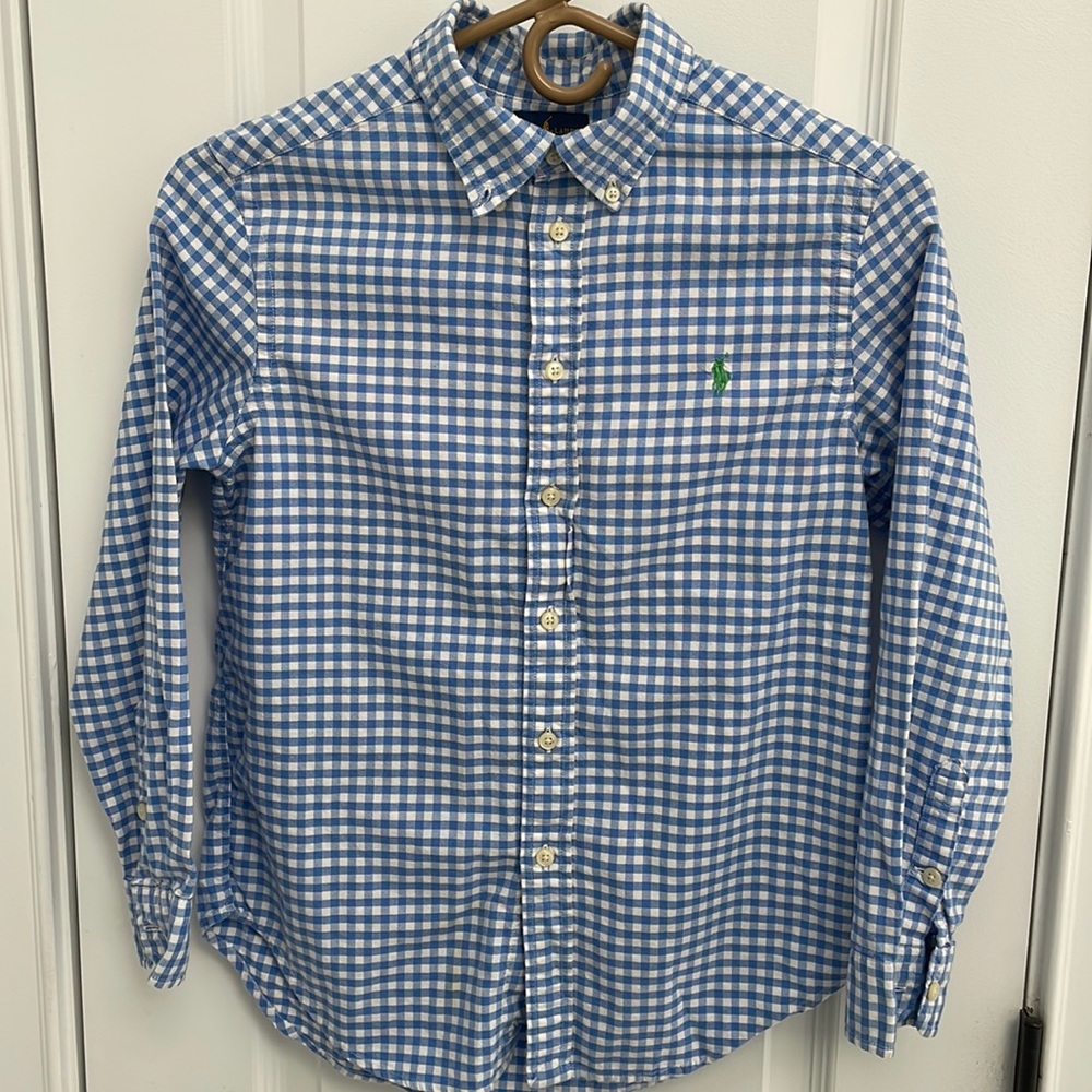 Ralph Lauren gingham plaid button down